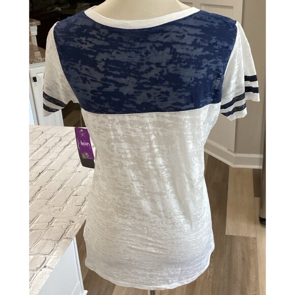 NFL Touch T-Shirt Women's Size XL White Navy New England Patriots Team Heather - Picture 2 of 7